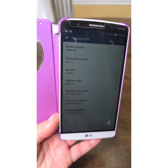 LG G3 VS985 32GB Metallic White (Verizon) Very Good Used Fast Ship 4g LTE (Read) - Picture 1 of 16